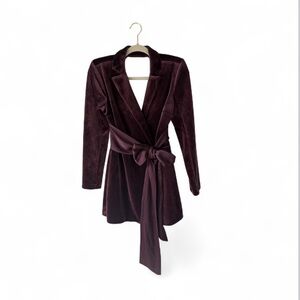 Elegant Velvet Wrap Romper